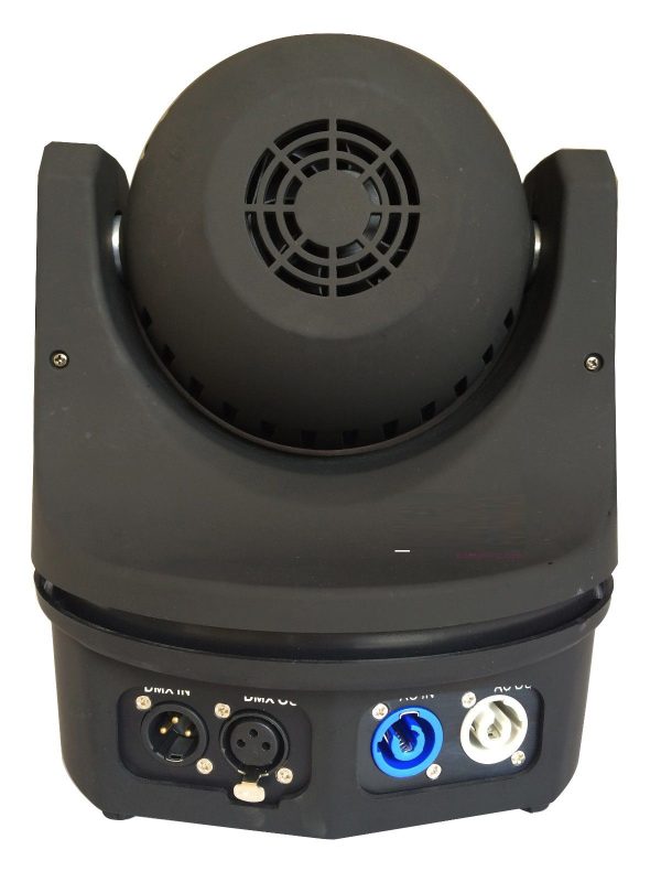 Các cổng kết nối của đèn LED moving head Bee Eye 6 mắt