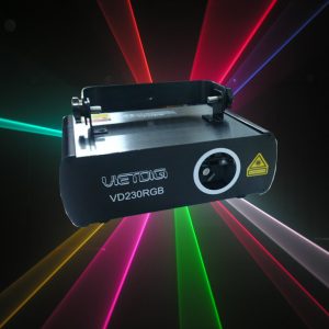 Den laser 1 cua 7 mau VD230RGB va hieu ung