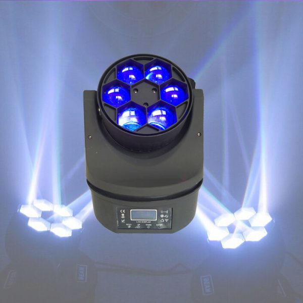 Đèn LED moving head Bee Eye 6 mắt và hiệu ứng