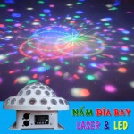 Đèn nám LED đĩa bay laser LED và hiệu ứng