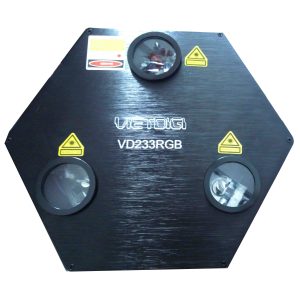 Đèn laser 3 cửa trung tâm VD233RGB