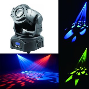 Moving head led spot 60W dành cho sân khấu, quán bar, phòng trà, mang lại hiệu ứng quay tuyệt vời làm nổi bật không gian chiếu tới