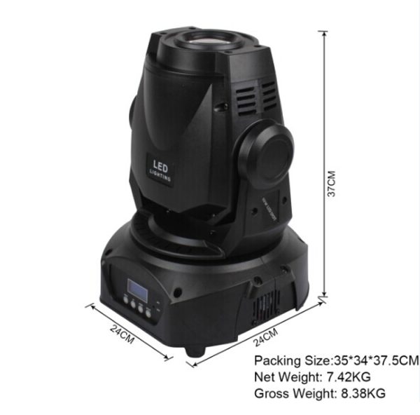 Moving head led spot 60W dành cho sân khấu, quán bar, phòng trà, mang lại hiệu ứng quay tuyệt vời làm nổi bật không gian chiếu tới