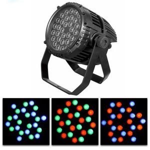 Đèn sân khấu ngoài trời PAR LED 36x3W RGB outdoor với 36 bóng led cree siêu sáng RGB mang lại thứ ánh sáng mềm mại nhiều màu sắc,tiêu chuẩn IP 65 được sử dụng cho hệ thống ánh sáng ngoài trời.