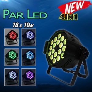 Par led 18x10W 4 trong 1, đèn par led sân khấu.