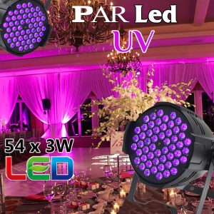 Đèn par led ánh sáng tím UV, đèn par led sân khấu.