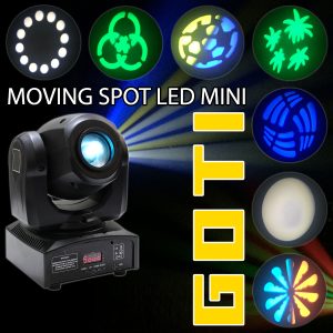 Hiệu ứng, gobo hình và màu sắc ánh sáng của mini spot 10W