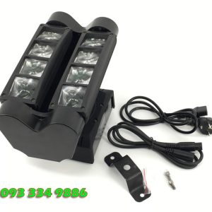 Đèn moving head Spider 8x10W 3 trục quay và phụ kiện