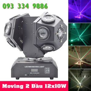 Đèn moving head 12 mắt 2 đầu