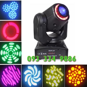 Đèn moving head LED 30W có viền LED và các gobo hình