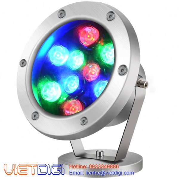 Đèn âm nước 9W RGB đổi màu dạng đế ngồi VDA901